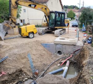 Travaux d'assainissement