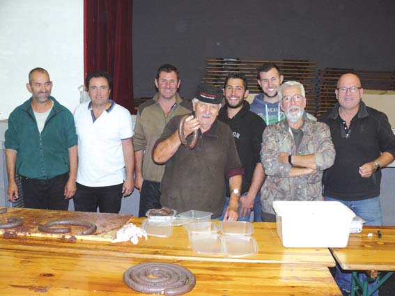 Boudin de la Société de Chasse